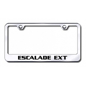 Automotive Gold License Plate Frame - Silver Stainless Steel - LFEXTEC