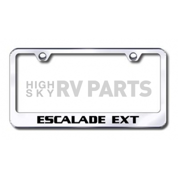 Automotive Gold License Plate Frame - Silver Stainless Steel - LFEXTEC