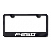 Automotive Gold License Plate Frame - Black Stainless Steel - LFF25EB
