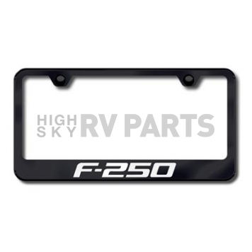 Automotive Gold License Plate Frame - Black Stainless Steel - LFF25EB