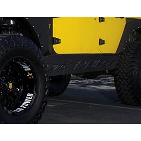 RBP (Rolling Big Power) Rocker Panel Guard - Flat Steel Black Powder Coated - PSRR001