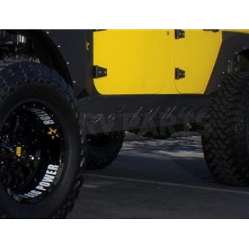 RBP (Rolling Big Power) Rocker Panel Guard - Flat Steel Black Powder Coated - PSRR001