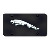 Automotive Gold License Plate - Jaguar Logo Stainless Steel - JAGCB
