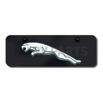 Automotive Gold License Plate - Jaguar Logo Stainless Steel - JAGCBM
