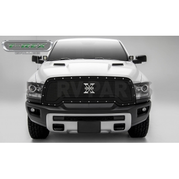 T-Rex Truck Products Grille Insert - Mesh Rectangular Black Powder Coated Mild Steel - 6714641-2