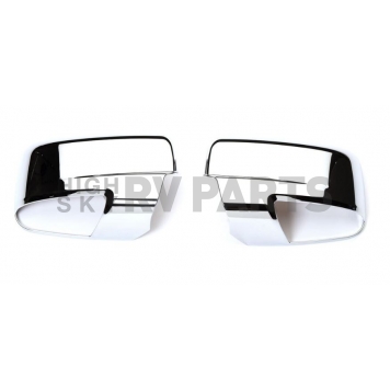 Putco Exterior Mirror Cover Driver And Passenger Side Silver ABS Plastic Set Of 2 - 400505