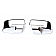 Putco Exterior Mirror Cover Driver And Passenger Side Silver ABS Plastic Set Of 2 - 400505