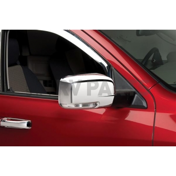 Putco Exterior Mirror Cover Driver And Passenger Side Silver ABS Plastic Set Of 2 - 400505-1