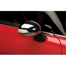 Putco Exterior Mirror Cover Driver And Passenger Side Silver ABS Plastic Set Of 2 - 400516M