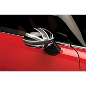 Putco Exterior Mirror Cover Driver And Passenger Side Black/ White/ Gray ABS Plastic Set Of 2 - 400518