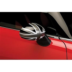 Putco Exterior Mirror Cover Driver And Passenger Side Black/ White/ Gray ABS Plastic Set Of 2 - 400518