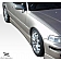 Extreme Dimensions Side Skirt - Primered Fiberglass Reinforced Plastic Black Set of 2 - 104936