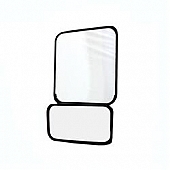 Velvac Exterior Mirror Glass  Manual Single - 709269