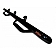 N-Fab Nerf Bar - Truck Wheel to Wheel Black Gloss Powder Coated Steel Round - D9784RC4