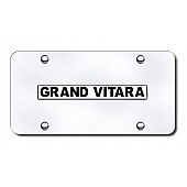 Automotive Gold License Plate - Grand Vitara Stainless Steel - GVINCC