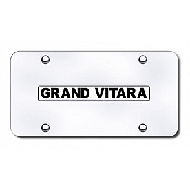 Automotive Gold License Plate - Grand Vitara Stainless Steel - GVINCC
