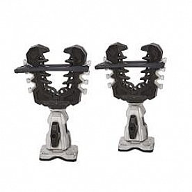 Kolpin Multi Purpose Accessory Mount - Cast Aluminum With Rubber Over-Molding Black - 21560