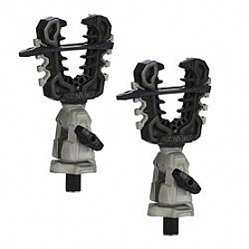 Kolpin Multi Purpose Accessory Mount - Cast Aluminum With Rubber Over-Molding Black/ Silver - 21561