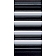 Cowles Products Side Molding - Black And Silver PVC Plastic Chrome Plated - 38805