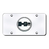 Automotive Gold License Plate - H2 Logo Stainless Steel - H2CC