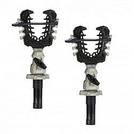 Kolpin Multi Purpose Accessory Mount - Cast Aluminum With Rubber Over-Molding Black/ Silver - 21562