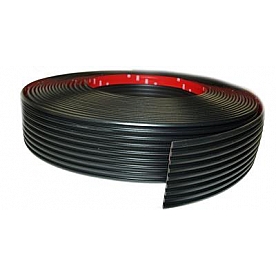 Cowles Products Side Molding - Black PVC Plastic Matte - 38810