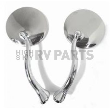 RPC Racing Power Company Exterior Mirror Manual Round Set Of 2 - R6615