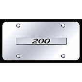 Automotive Gold License Plate - Chrysler 200 Stainless Steel - 200NCC