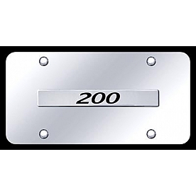 Automotive Gold License Plate - Chrysler 200 Stainless Steel - 200NCC