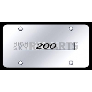 Automotive Gold License Plate - Chrysler 200 Stainless Steel - 200NCC