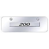 Automotive Gold License Plate - Chrysler 200 Stainless Steel - 200NCCM