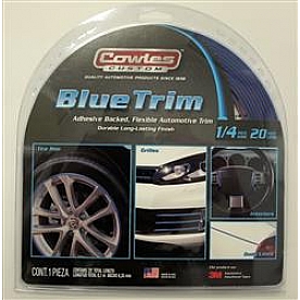 Cowles Products Side Molding - Blue PVC Plastic Matte - S37523