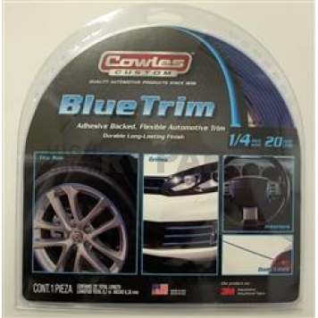 Cowles Products Side Molding - Blue PVC Plastic Matte - S37523