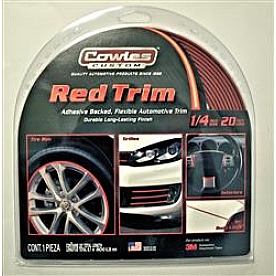 Cowles Products Side Molding - Red PVC Plastic Matte - S37525
