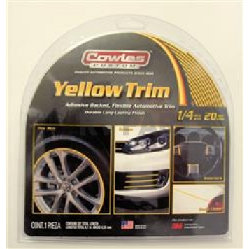 Cowles Products Side Molding - Yellow PVC Plastic Matte - S37526