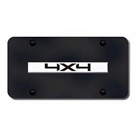 Automotive Gold License Plate - 4X4 Stainless Steel - 4X4CB