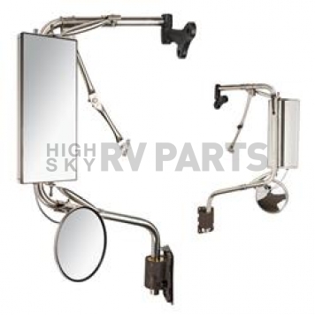 Velvac Exterior Mirror Remote Rectangular Silver - V514380013