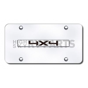 Automotive Gold License Plate - 4X4 Stainless Steel - 4X4CC