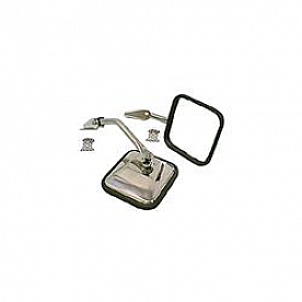 Rugged Ridge Exterior Mirror Manual Square Set Of 2 - 1100501