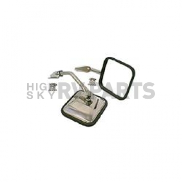 Rugged Ridge Exterior Mirror Manual Square Set Of 2 - 1100501