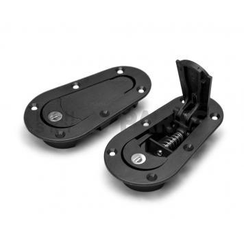 Seibon Carbon Hood Latch Black Set Of 2 - 5131-1