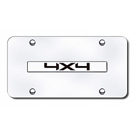 Automotive Gold License Plate - 4X4 Stainless Steel - 4X4GB