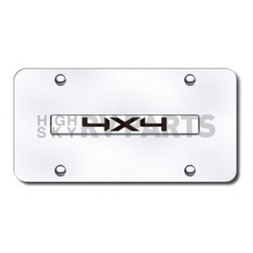 Automotive Gold License Plate - 4X4 Stainless Steel - 4X4GB