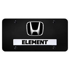 Automotive Gold License Plate - Element/Honda Logo Stainless Steel - DELECB