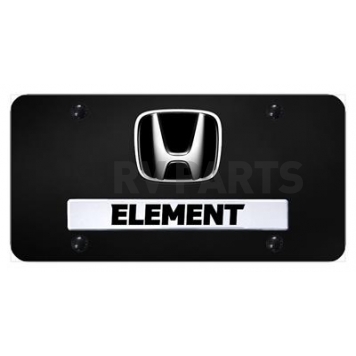 Automotive Gold License Plate - Element/Honda Logo Stainless Steel - DELECB