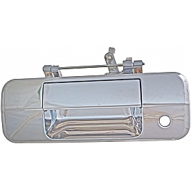 Help! By Dorman Tailgate Handle - Chrome Plated Plastic And Metal Silver - 91282