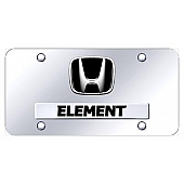 Automotive Gold License Plate - Element/Honda Logo Stainless Steel - DELECC