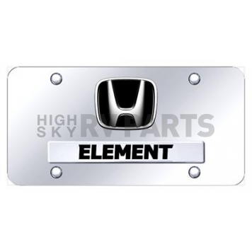 Automotive Gold License Plate - Element/Honda Logo Stainless Steel - DELECC