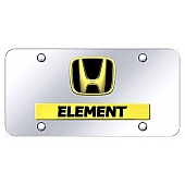 Automotive Gold License Plate - Element Stainless Steel - DELEGC