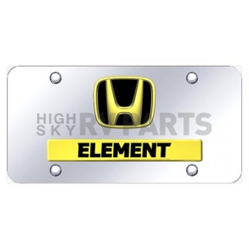 Automotive Gold License Plate - Element Stainless Steel - DELEGC